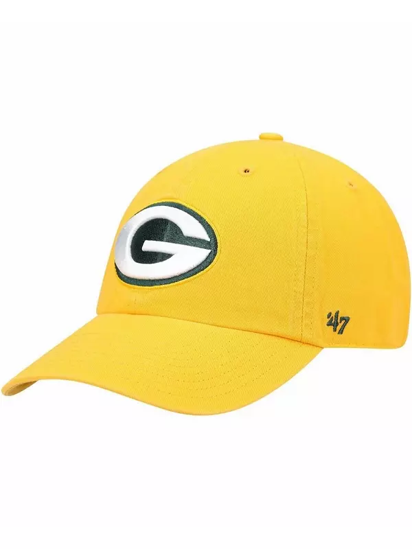 Мужская золотистая регулируемая шапка Green Bay Packers Secondary Clean Up '47 Brand