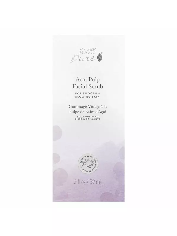 100% Pure, Скраб для лица из мякоти асаи, 59 мл (2 жидк. Унции)