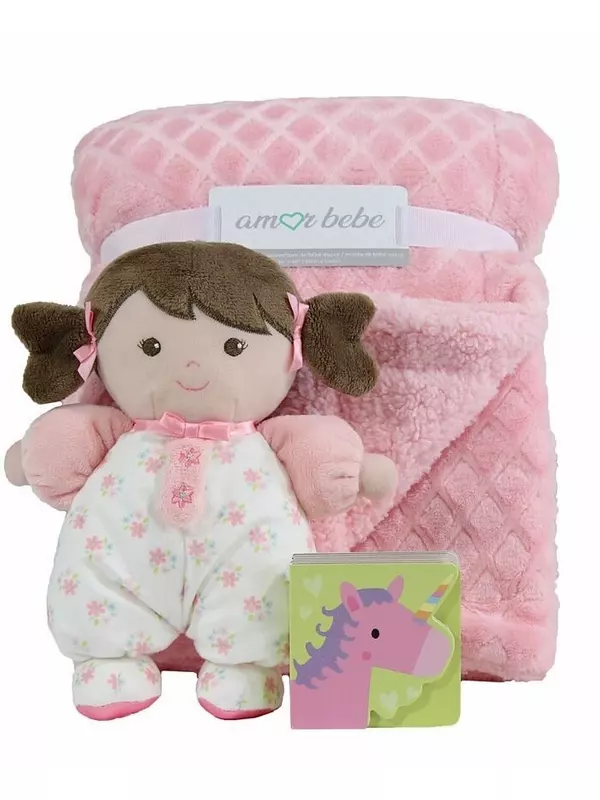 Подарочный набор для мальчиков и девочек перед сном 3 Stories Trading, розовый