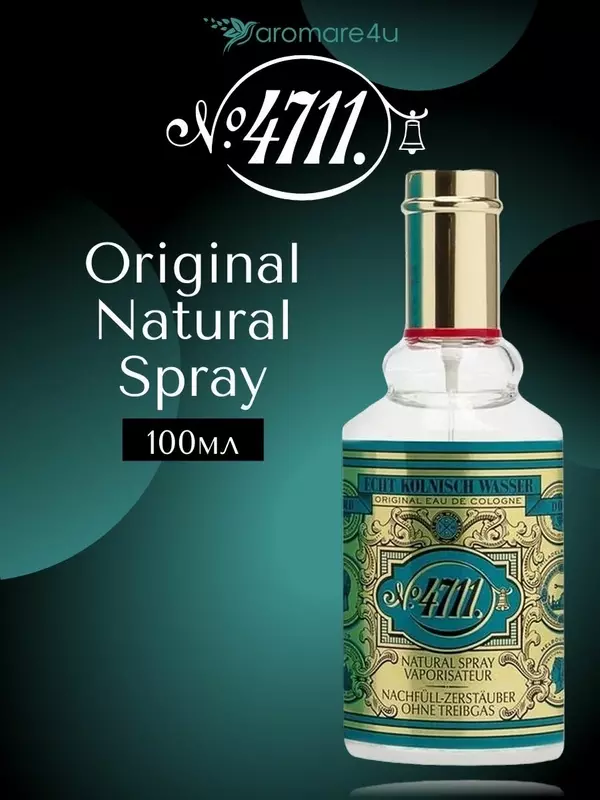 Парфюм. Одеколон 4711 Maurer & Wirtz Original Natural Spray. Унисекс. 100мл.