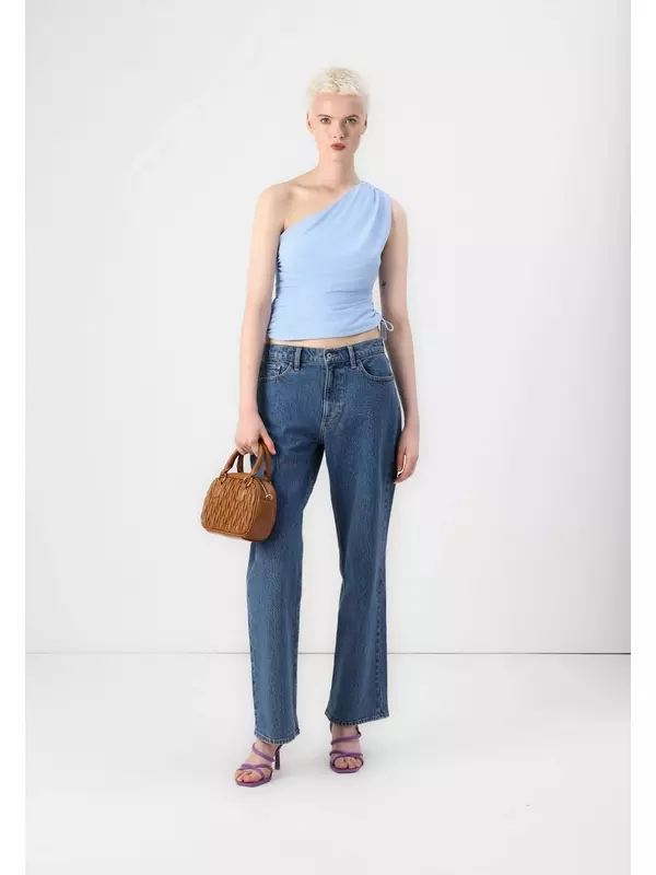 Джинсы свободного кроя Abercrombie & Fitch, темно-синий