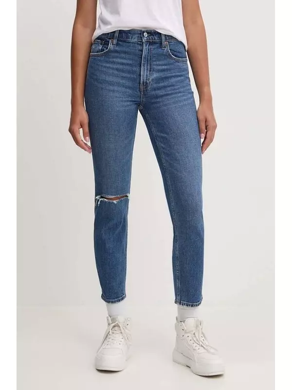 Джинсы Abercrombie & Fitch, темно-синий