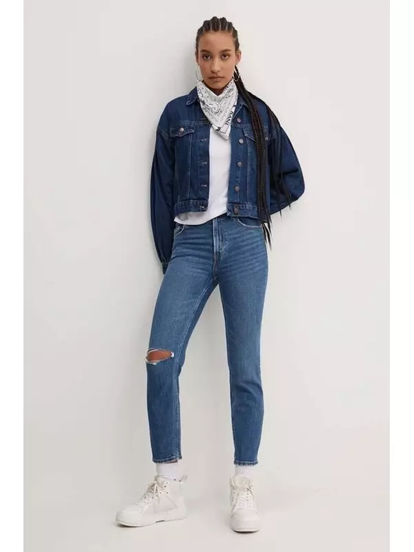 Джинсы Abercrombie & Fitch, темно-синий