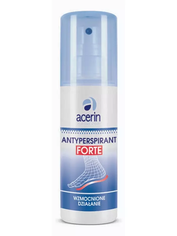 Acerin, Healthy Feet Forte, спрей-антиперспирант для ног, 150 мл