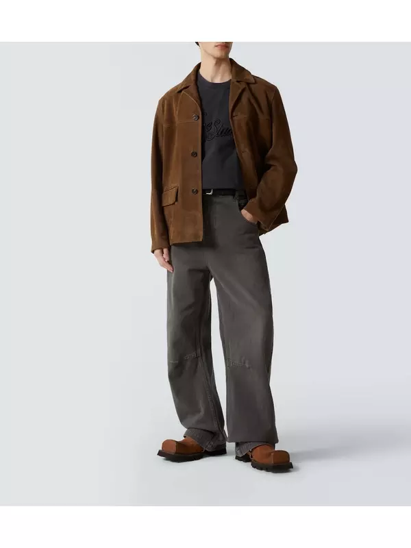 Кожаные мюли с открытой пяткой Acne Studios, Caramel Brown