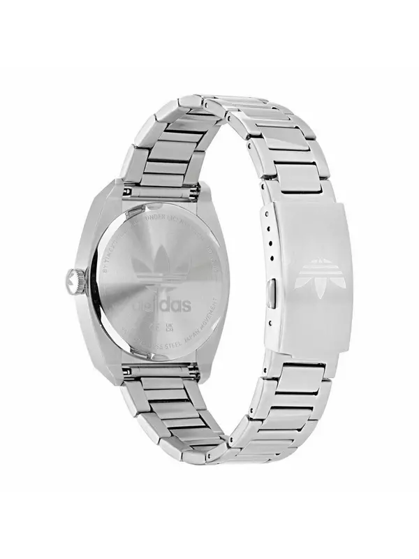 Часы из серой нержавеющей стали Adidas