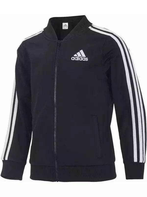 Трикотажная куртка-бомбер adidas для девочек 7–16 лет adidas, черный