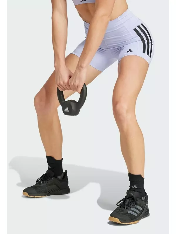 Леггинсы OPTIME 3 STRIPES 1/4 adidas Performance, сиреневый