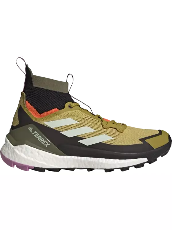 Ботинки Adidas Terrex Free Hiker 2 'Pulse Olive Impact Orange', зеленый