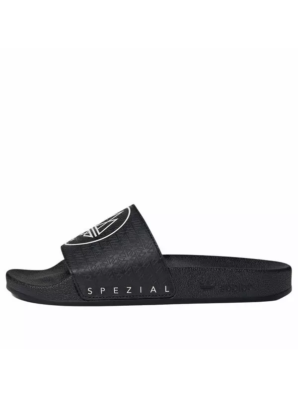 Тапочки adilette spzl 'black' Adidas, черный
