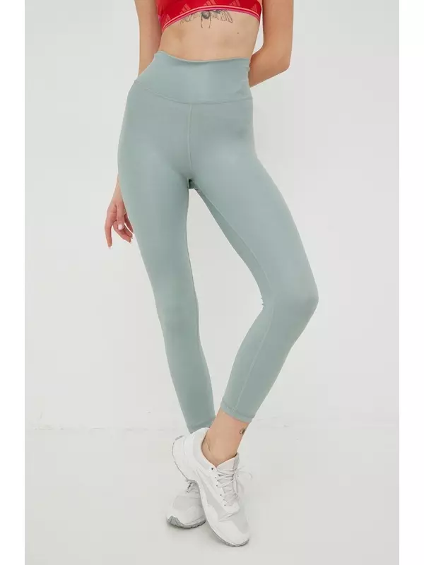 Леггинсы для тренировок Optime Shine adidas Performance, зеленый