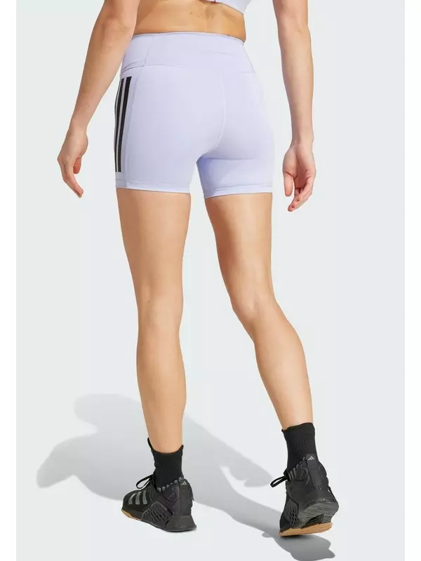 Леггинсы OPTIME 3 STRIPES 1/4 adidas Performance, сиреневый