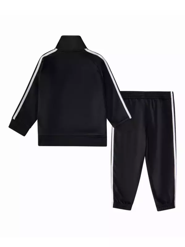 Детский спортивный костюм для мальчиков из трикотажа, 2 предмета adidas, черный