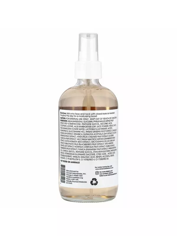 Advanced Clinicals, Витамин C и феруловая кислота, спрей для лица с антиоксидантным эффектом, 222 мл (7,5 жидк. Унции)