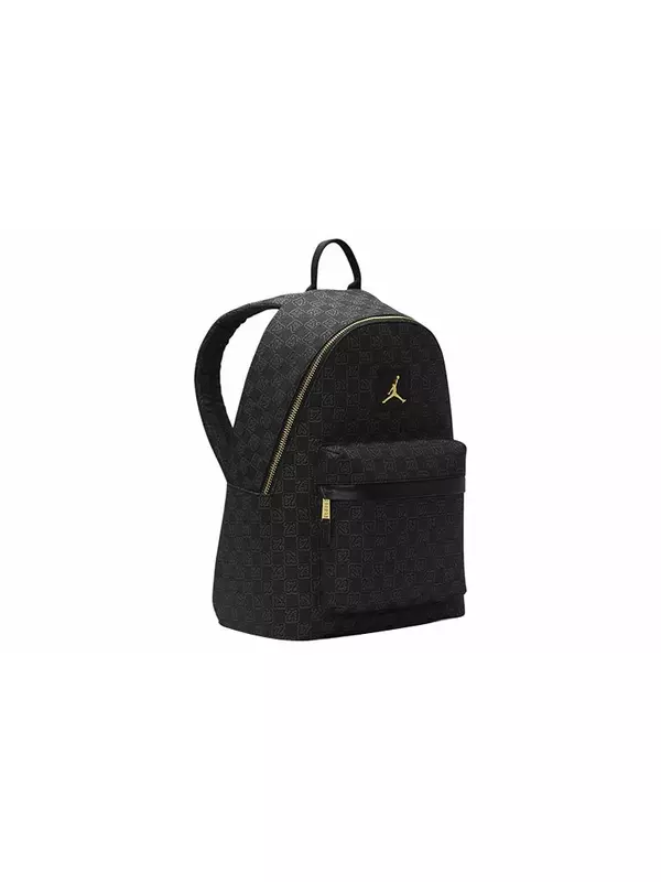 Рюкзак Air Jordan Gold Logo Monogram Backpack 'Black', черный