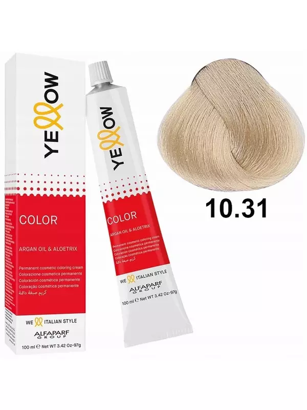 Перманентная краска Alfaparf YELLOW Color 10.31 100 мл
