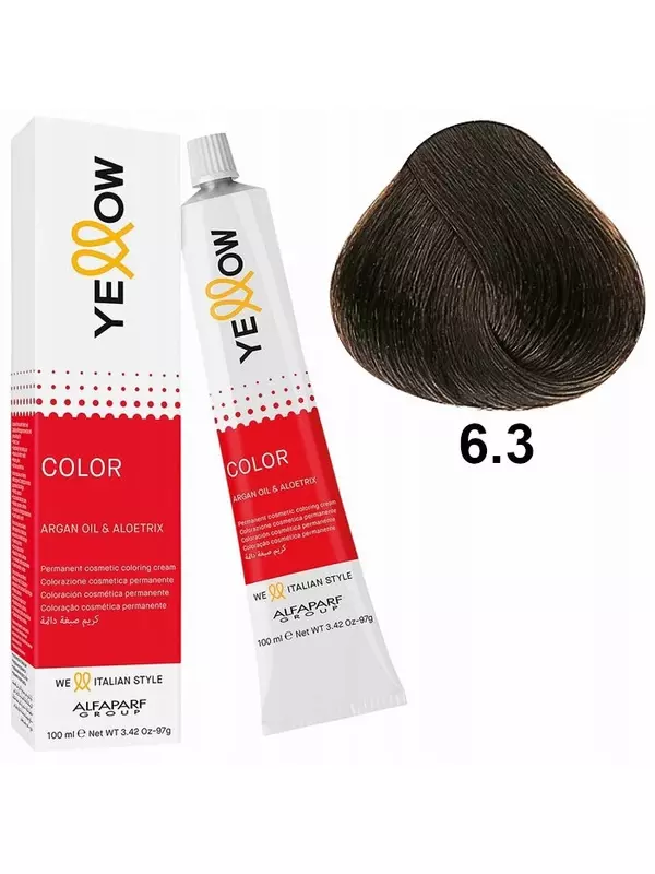 Перманентная краска Alfaparf YELLOW Color 6.3 100 мл