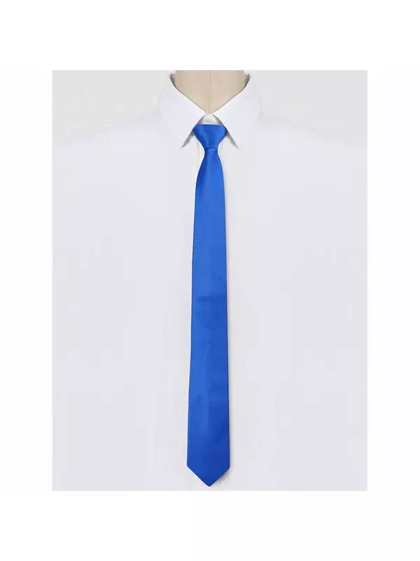 Мужской узкий однотонный однотонный галстук на молнии с регулируемым ремешком на шею, свадебный галстук для жениха ALLEGRA K, цвет Champagne