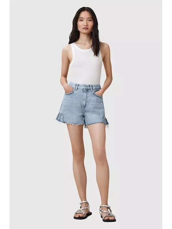 Хлопковые шорты Eliana Allsaints, синий