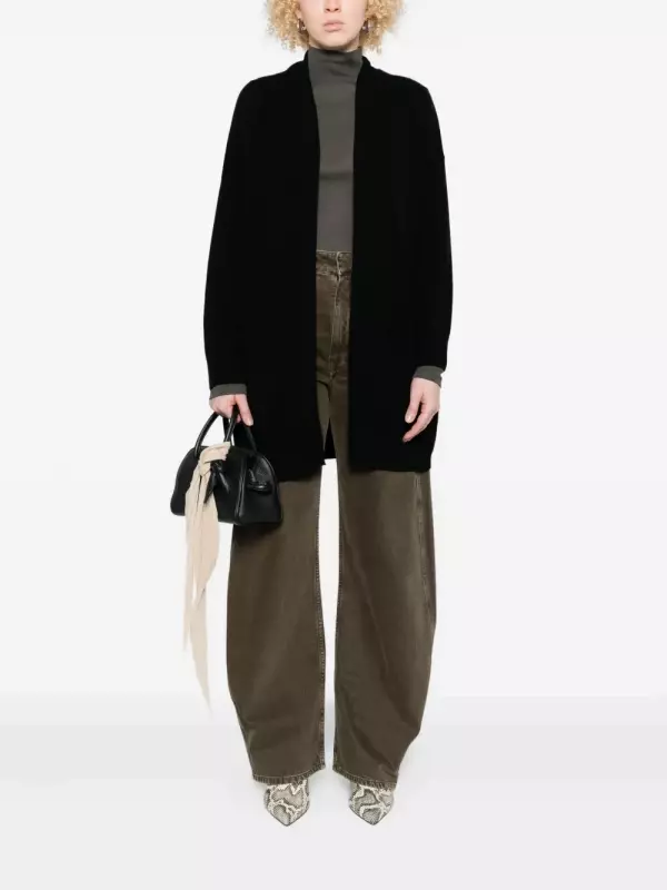 Кардиган с открытым передом ALLUDE, черный