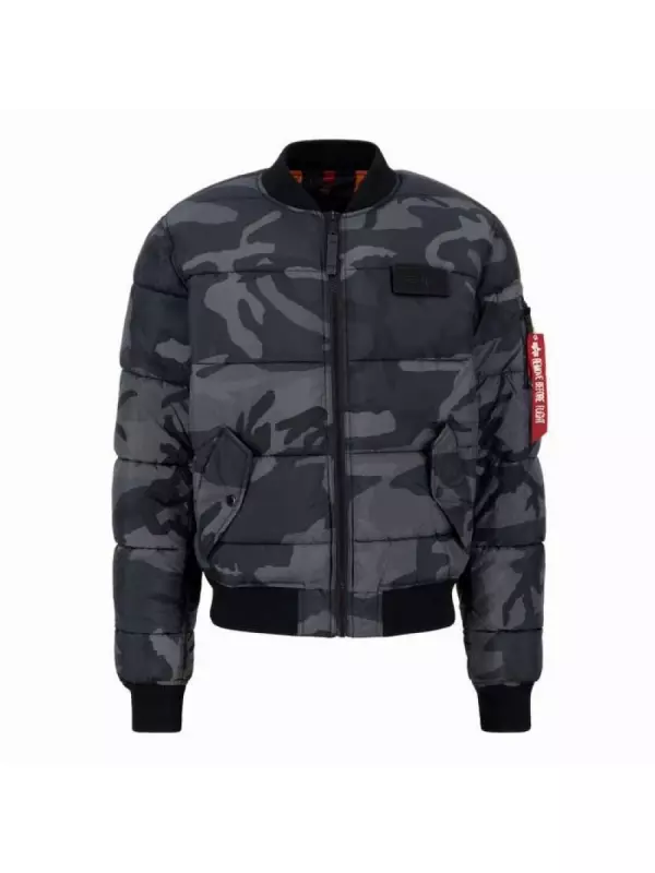 Куртка Alpha Industries Ma-1 Camo bomber, серый