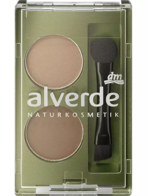 Пудра для бровей Duo 02 Medium 1,6 г. alverde NATURKOSMETIK