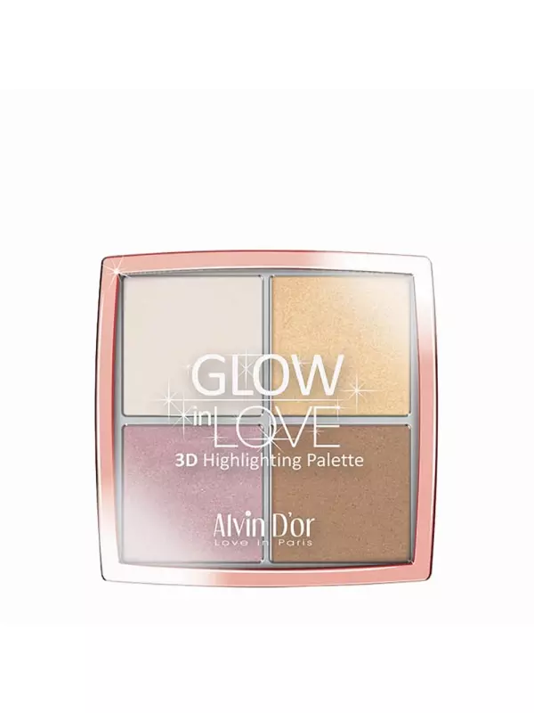 ALVIN D'OR Хайлайтер пудровый / GLOW in LOVE 3D Highlightting Palette 20 гр