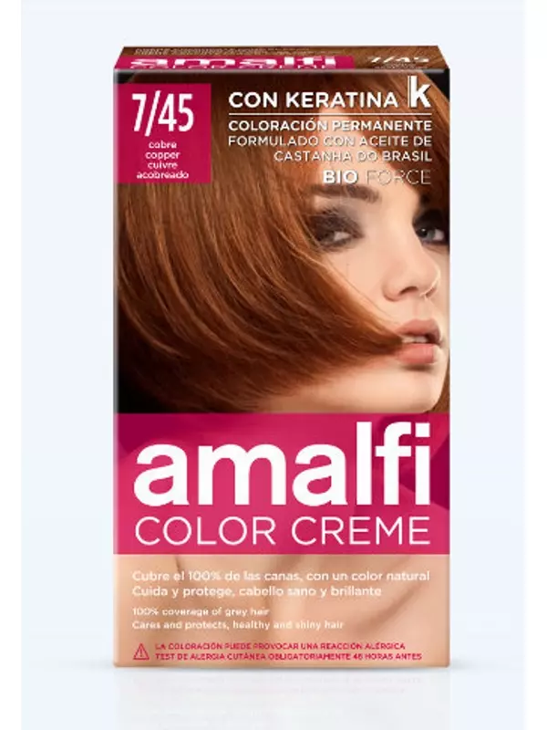 Крем-краска для волос 7/45 МЕДНЫЙ АМАЛЬФИ amalfi