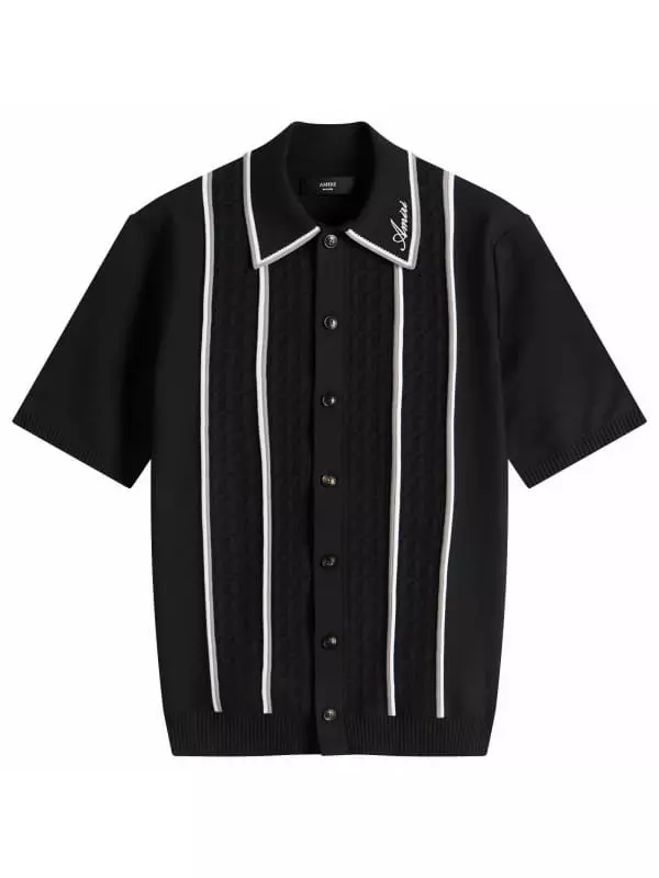 Рубашка в полоску Amiri, черный