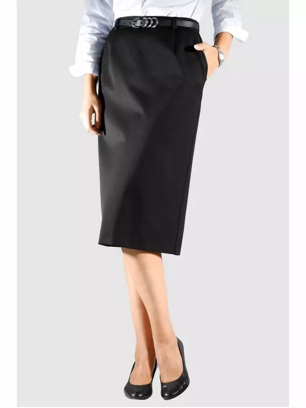 Юбка длиной до колена Angel of Style, черный