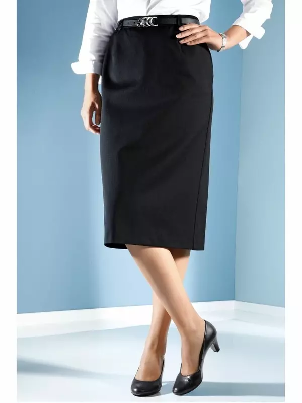 Юбка длиной до колена Angel of Style, черный