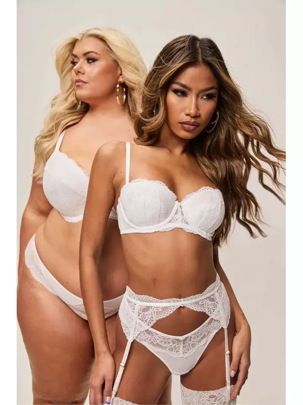 Сексуальный бюстгальтер-балкон из кружева Planet Ann Summers, белый