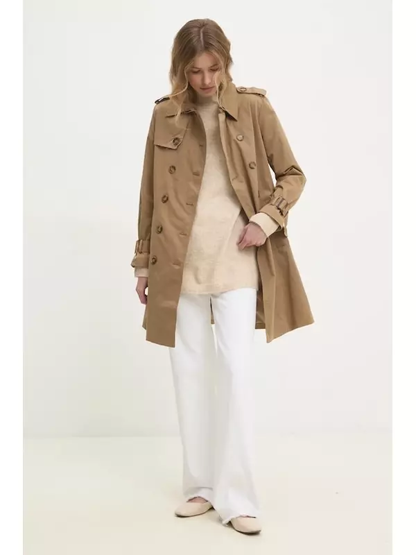 Тренч Answear.Lab, коричневый