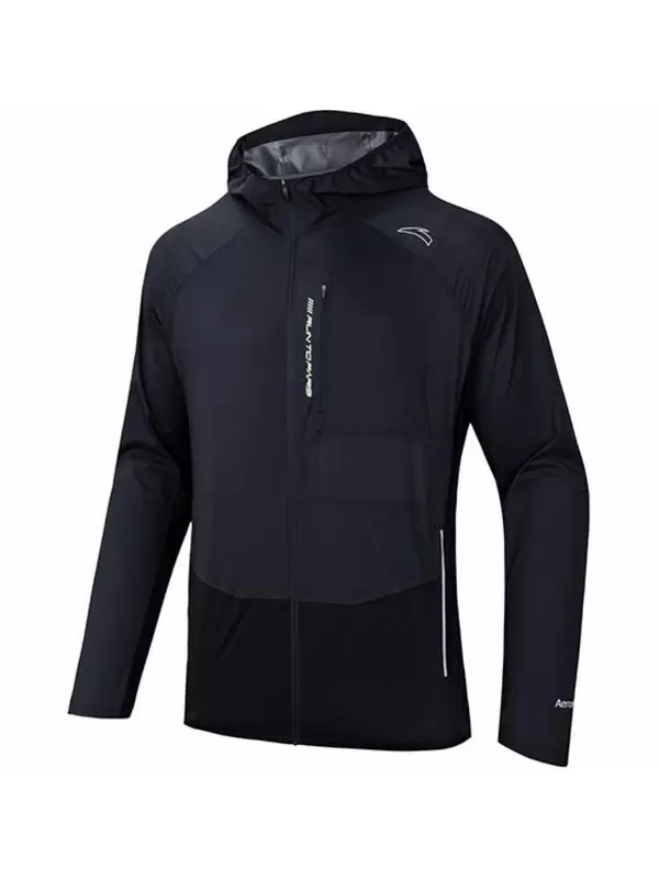 Тренчкот из коллекции Running, мужской, чернильно-серый/базовый черный Anta, черный