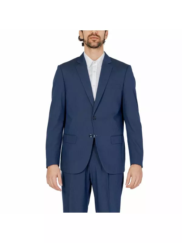 Синий костюм из полиэстера Antony Morato
