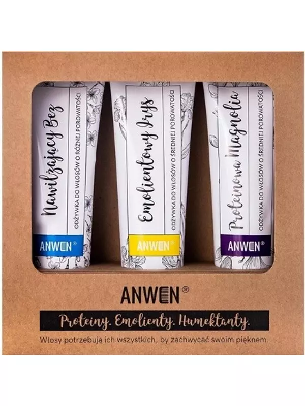 Набор для ухода за волосами средней пористости - Ирис, Магнолия, Anwen