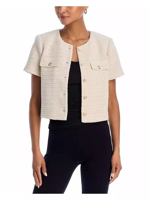 Вязаный жакет AQUA, коричневый/бежевый