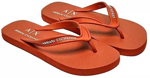 Шлепки Armani Exchange, оранжевый