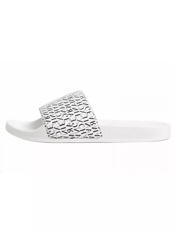 Шлепанцы мужские белые Armani Exchange