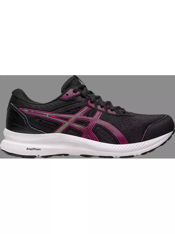 Кроссовки wmns gel contend 8 wide 'black pink rave' Asics, черный