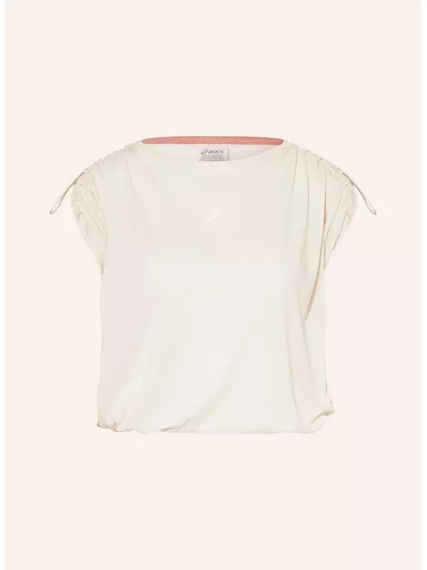 Беговая рубашка нагино Asics, бежевый