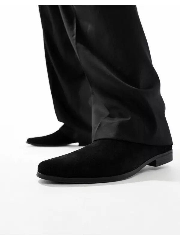 Черные ботинки челси из искусственной замши ASOS DESIGN