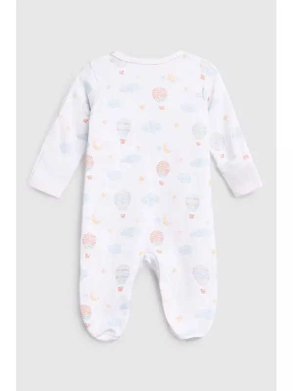 Комбинезон хлопковый на молнии с принтом Aspaya