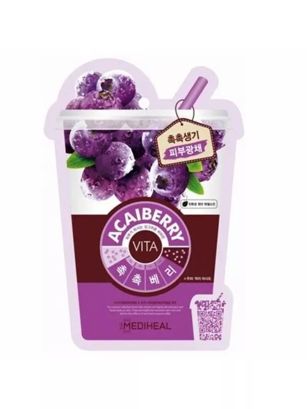 Vita Acaiberry Mask Восстанавливающая тканевая маска с ягодами асаи Assorted