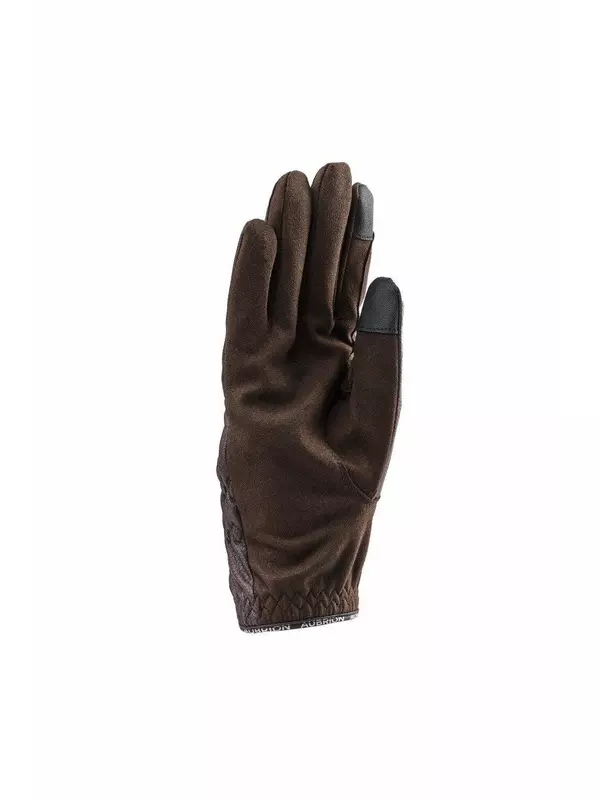Перчатки для верховой езды Stadium из синтетической кожи Aubrion, коричневый