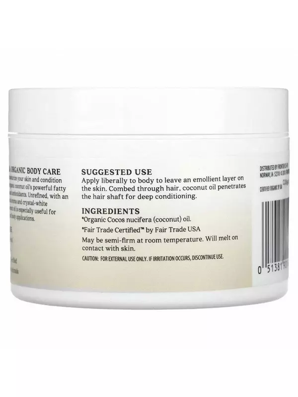 Aura Cacia, Органическое кокосовое масло, 177 г (6,25 унции)