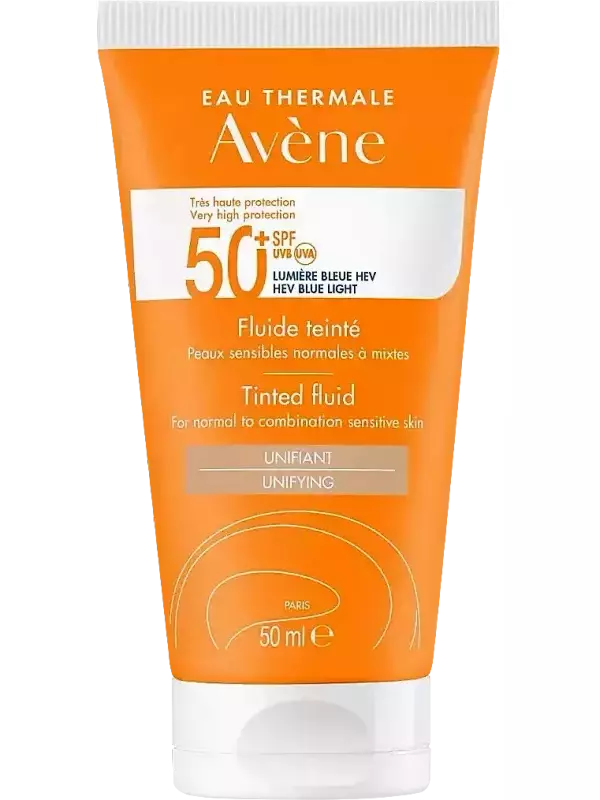 Avène Solar Цветной флюид для лица SPF 50+ Очень высокая защита 50 мл Avene