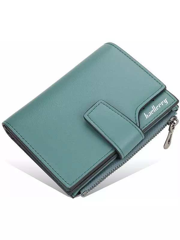 Бумажник baellerry, фактура гладкая, лазурный