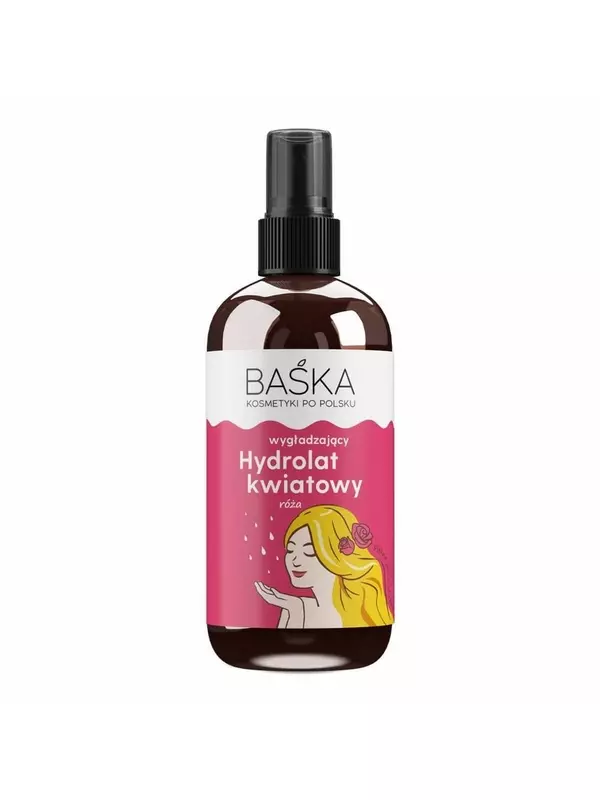 BAŚKA Разглаживающий цветочный гидролат для лица - роза 100 мл