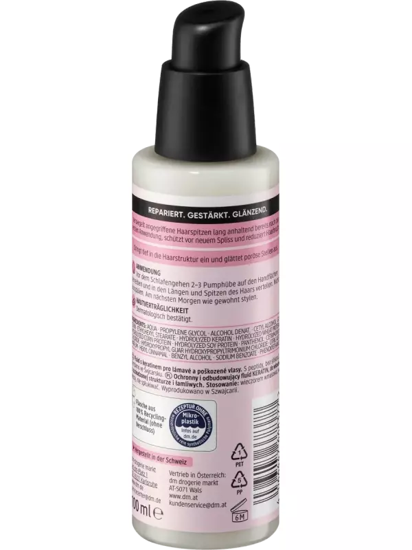 Ночной флюид для восстановления кератина 100 мл Balea